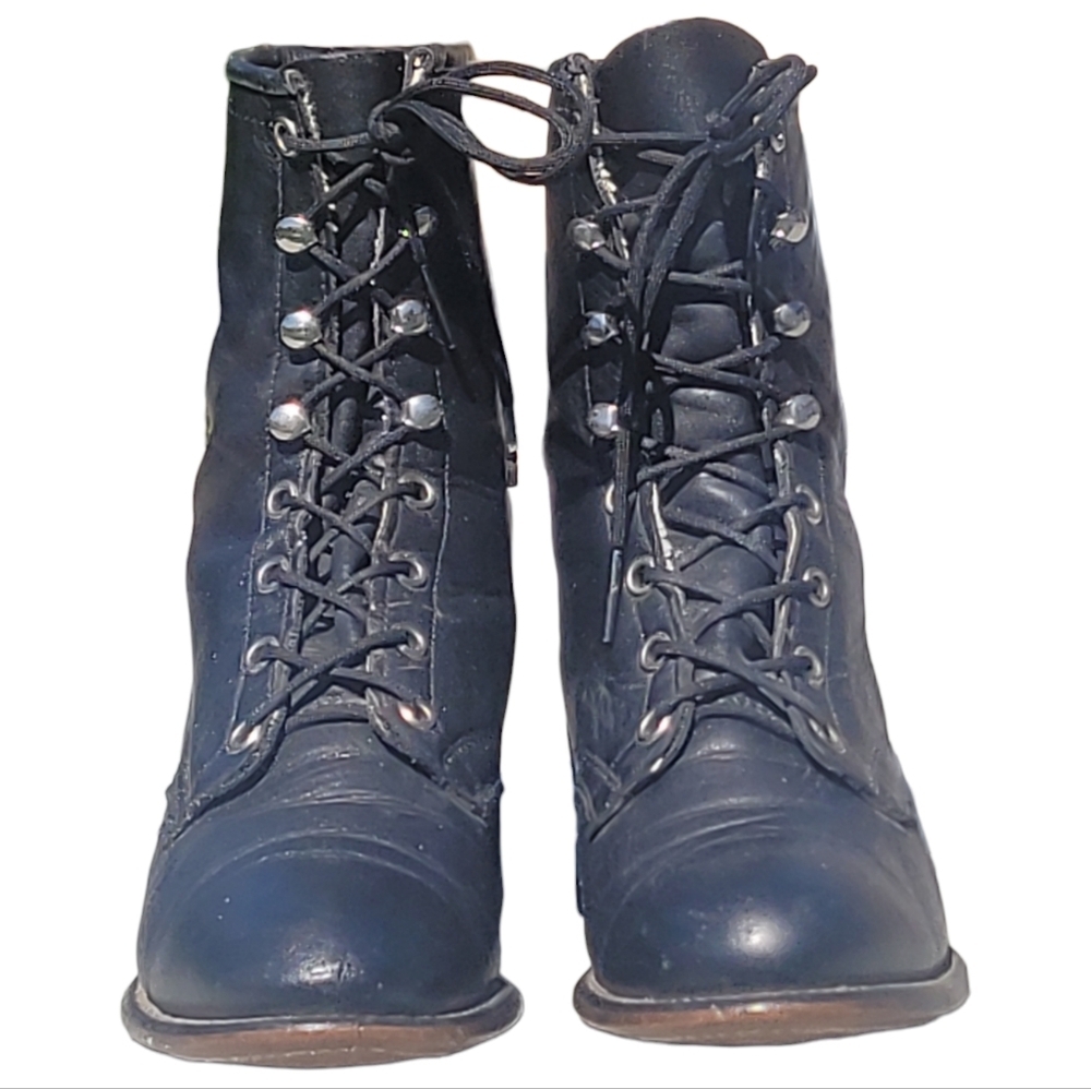 Vintage LAREDO | Lace-up Boots | Color: Black | Size: 6.5